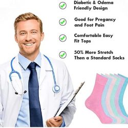 COSHAL® 3 Pairs Womens Diabetic Socks - Image 2