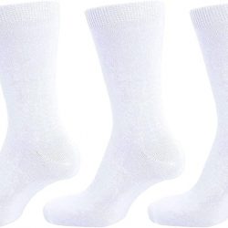 COSHAL® 3 Pairs Childrens Plan School Socks - Image 2